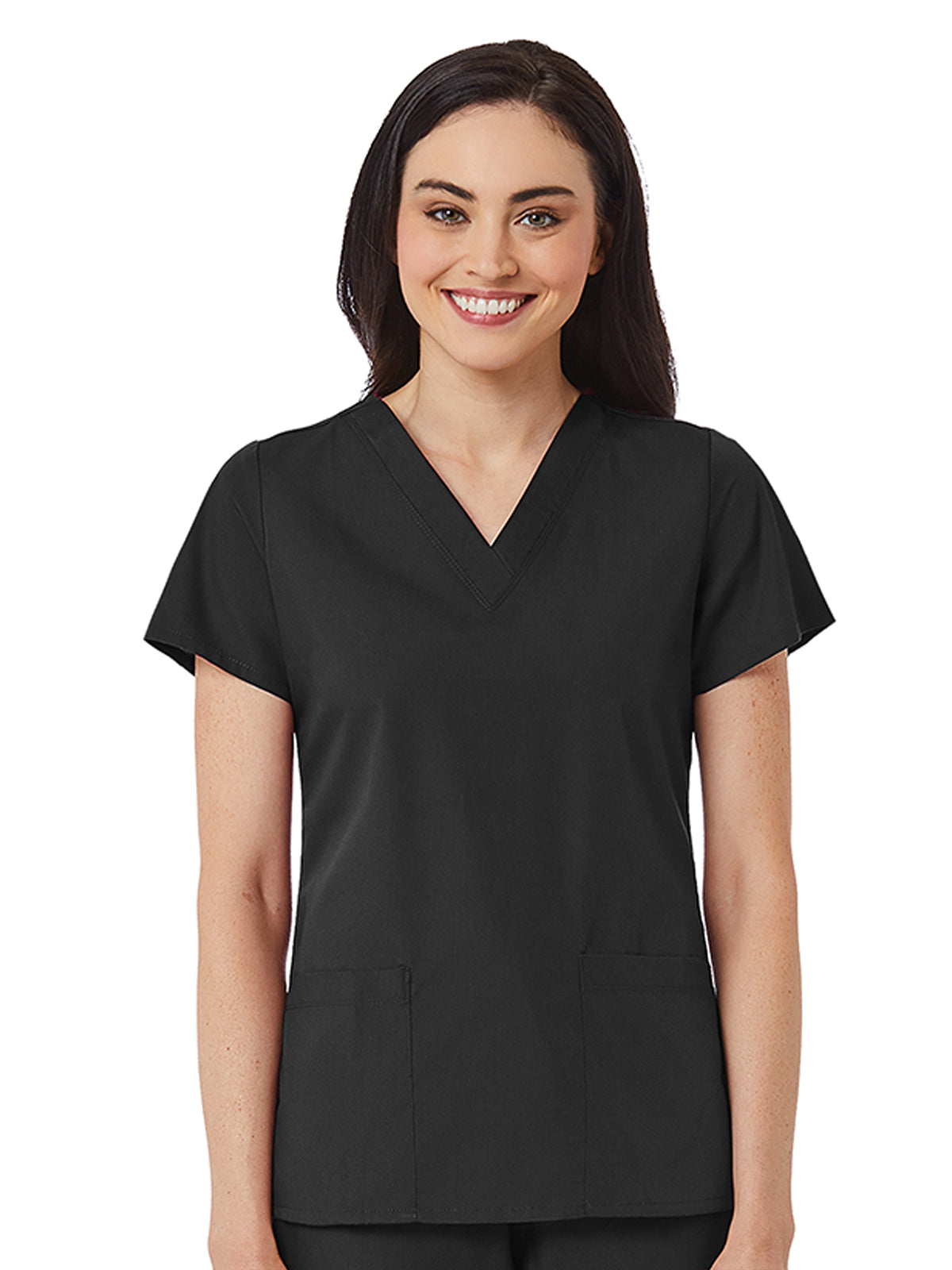 Women's V-Neck Two Pocket Top