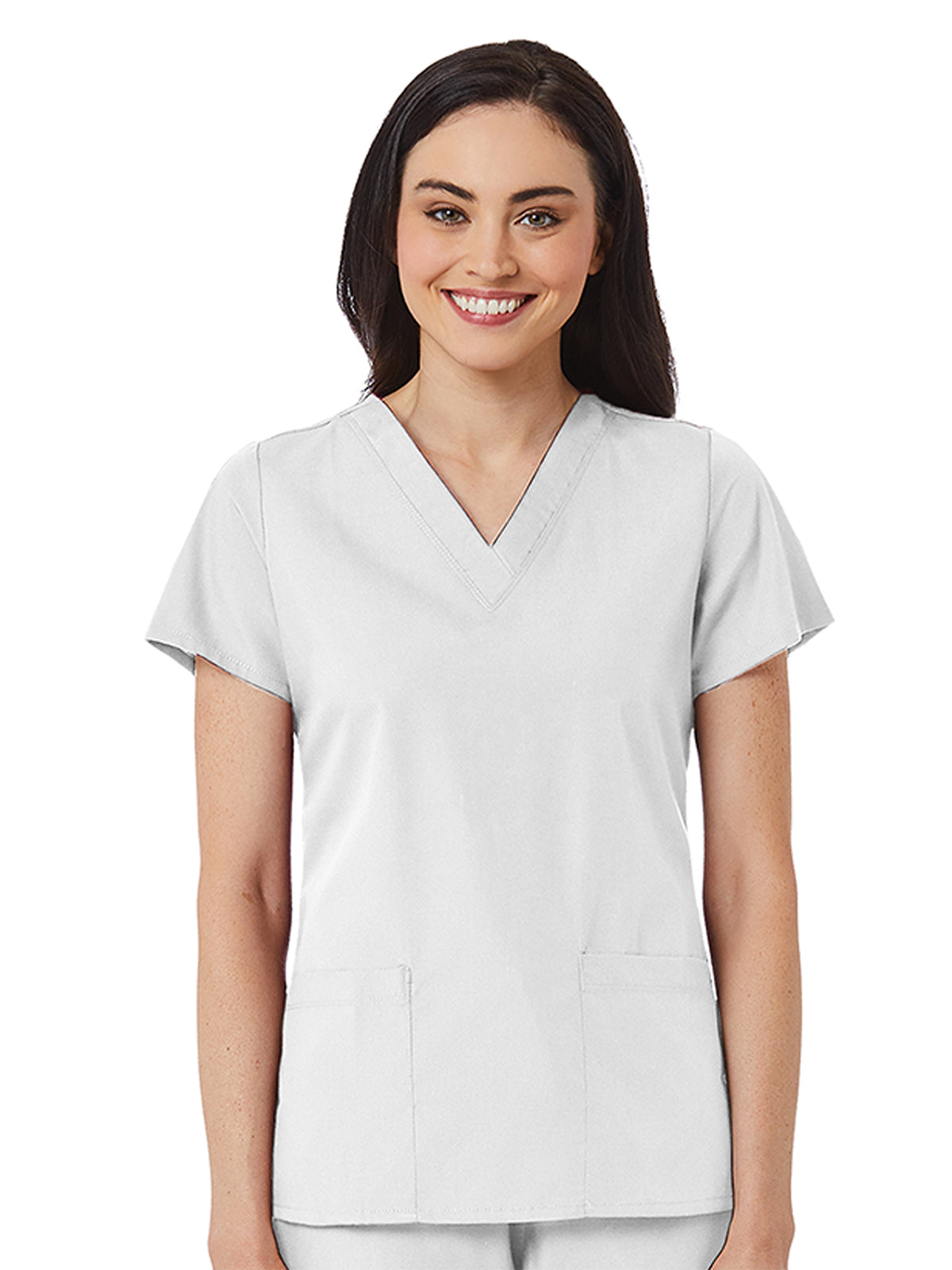 Women's V-Neck Two Pocket Top