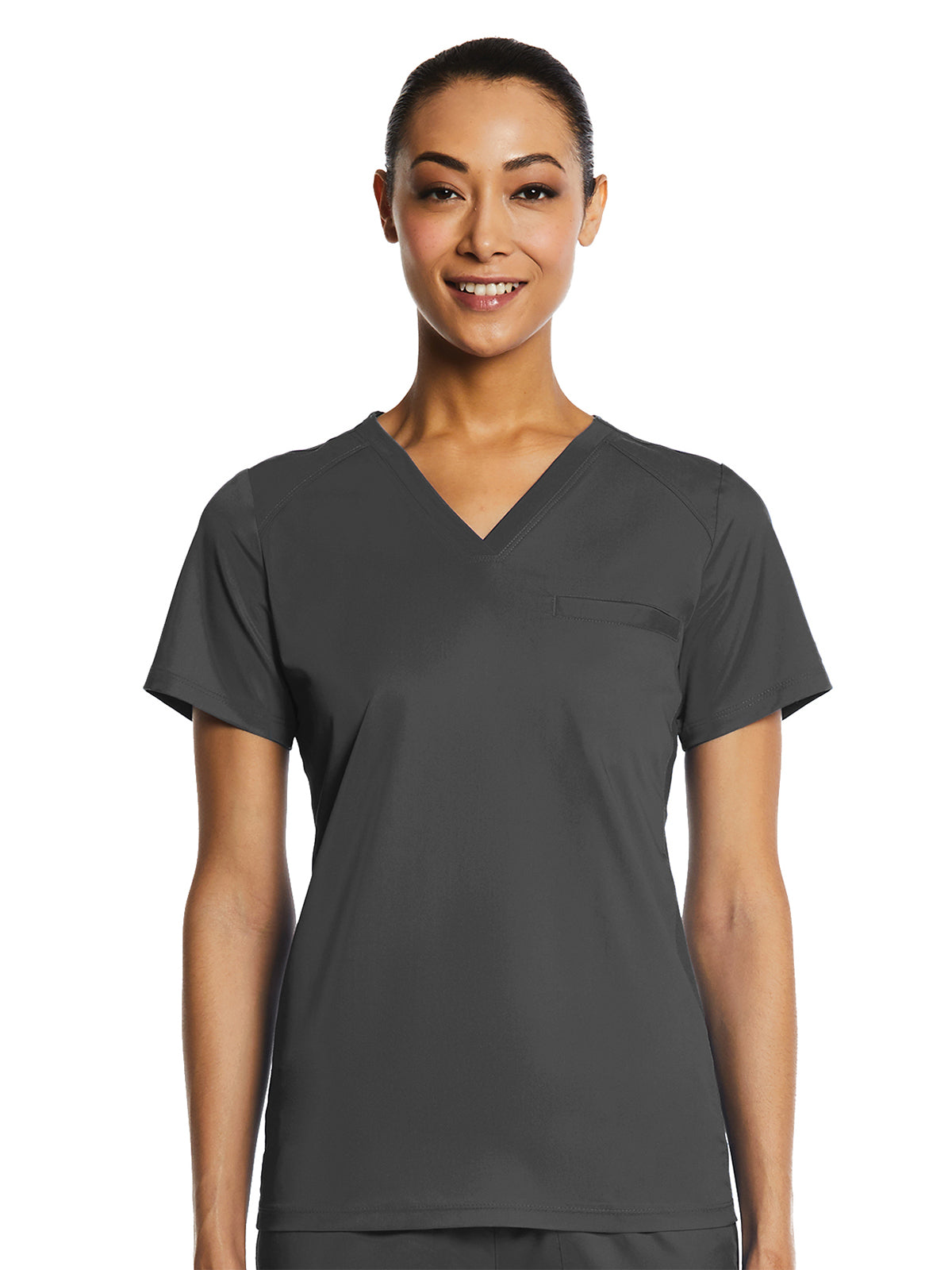 Women's One-Pocket V-Neck Top