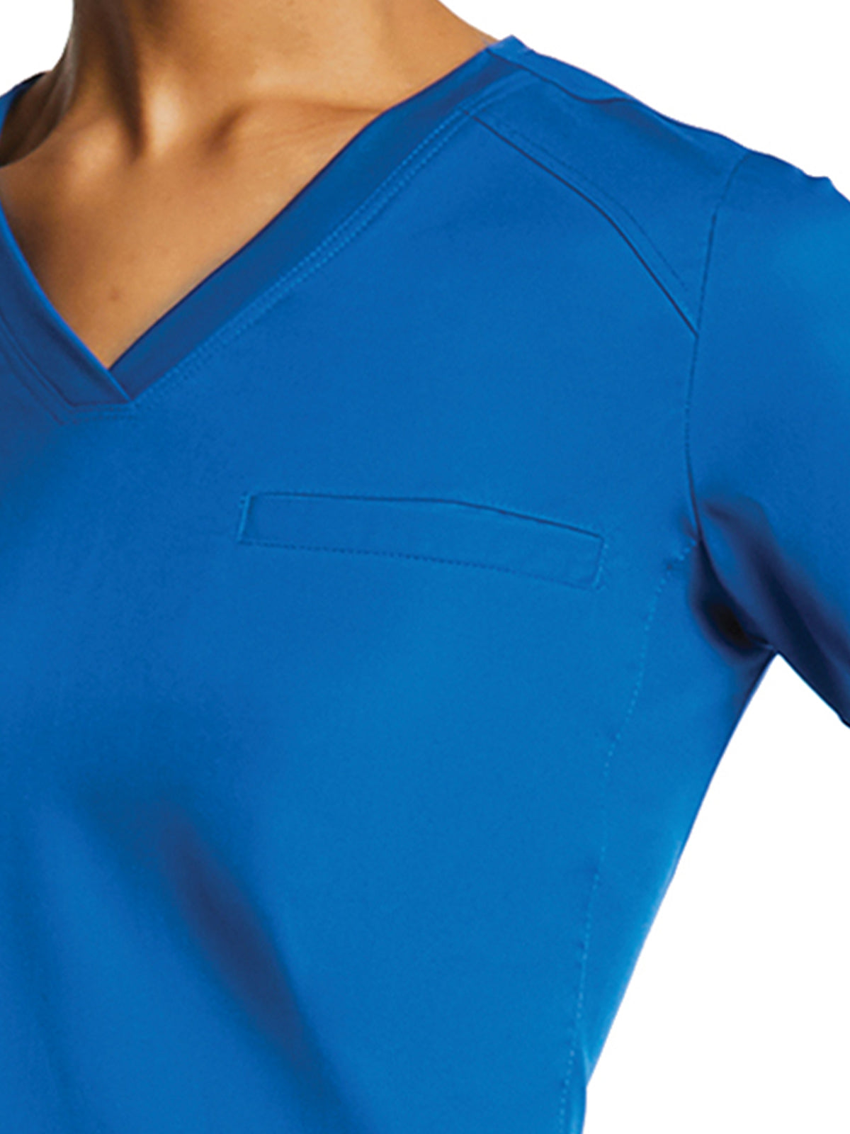 Women's One-Pocket V-Neck Top