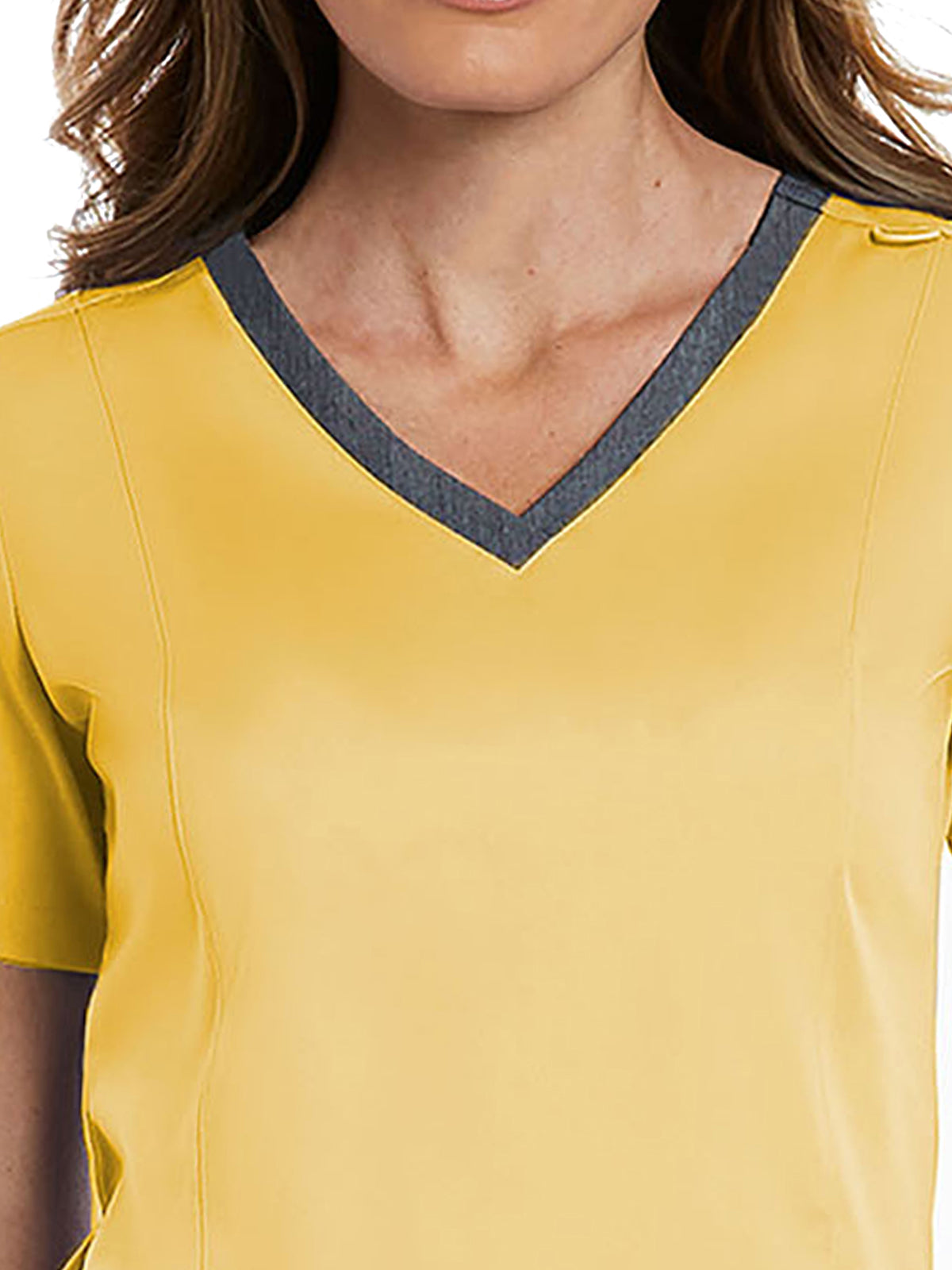 Women's Three-Pocket Heather Neck Band Top