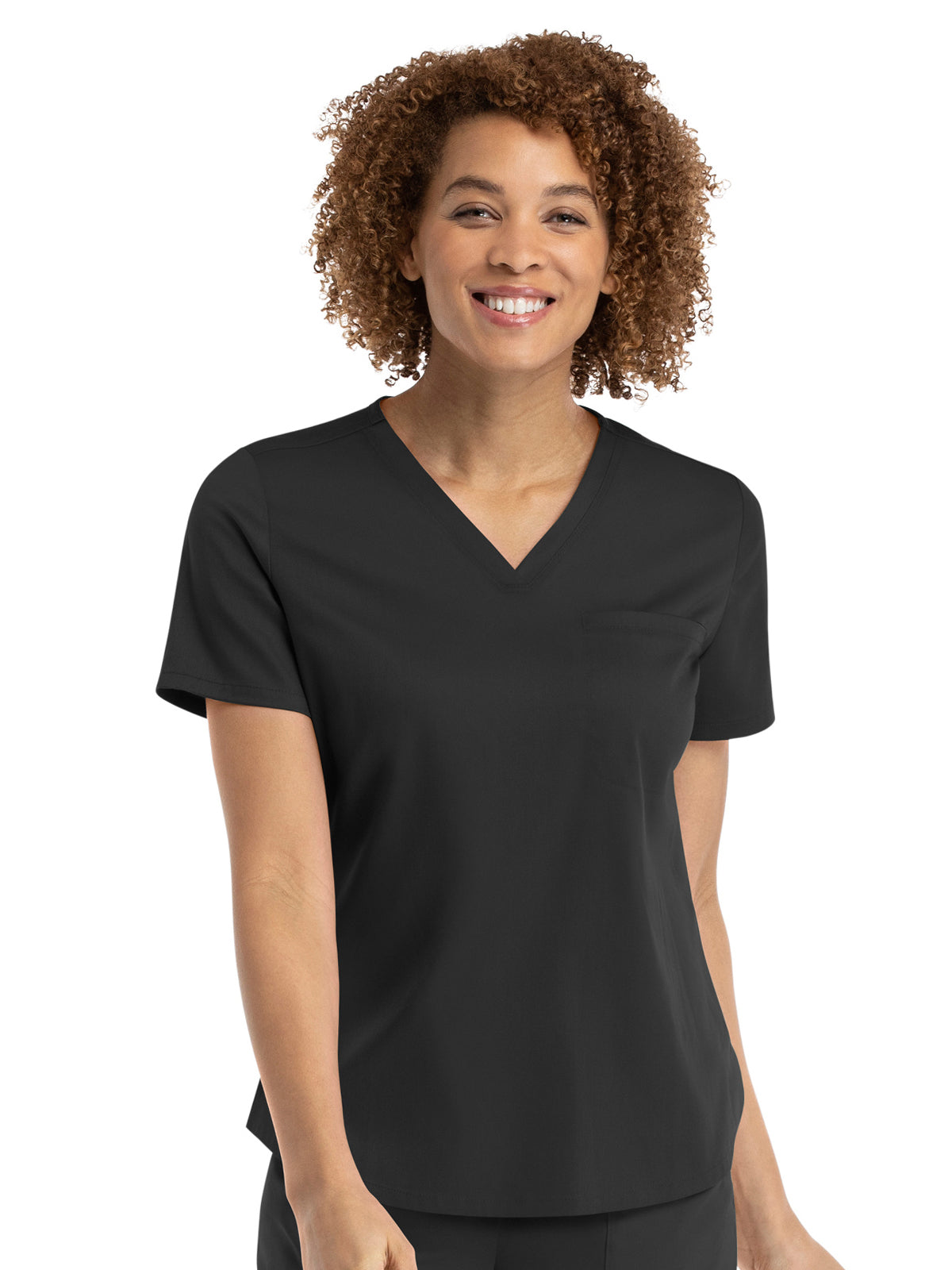 Women's One-Pocket V-Neck Tuck-In Top