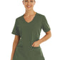 Women's Two-Pocket Knit V-neck Top