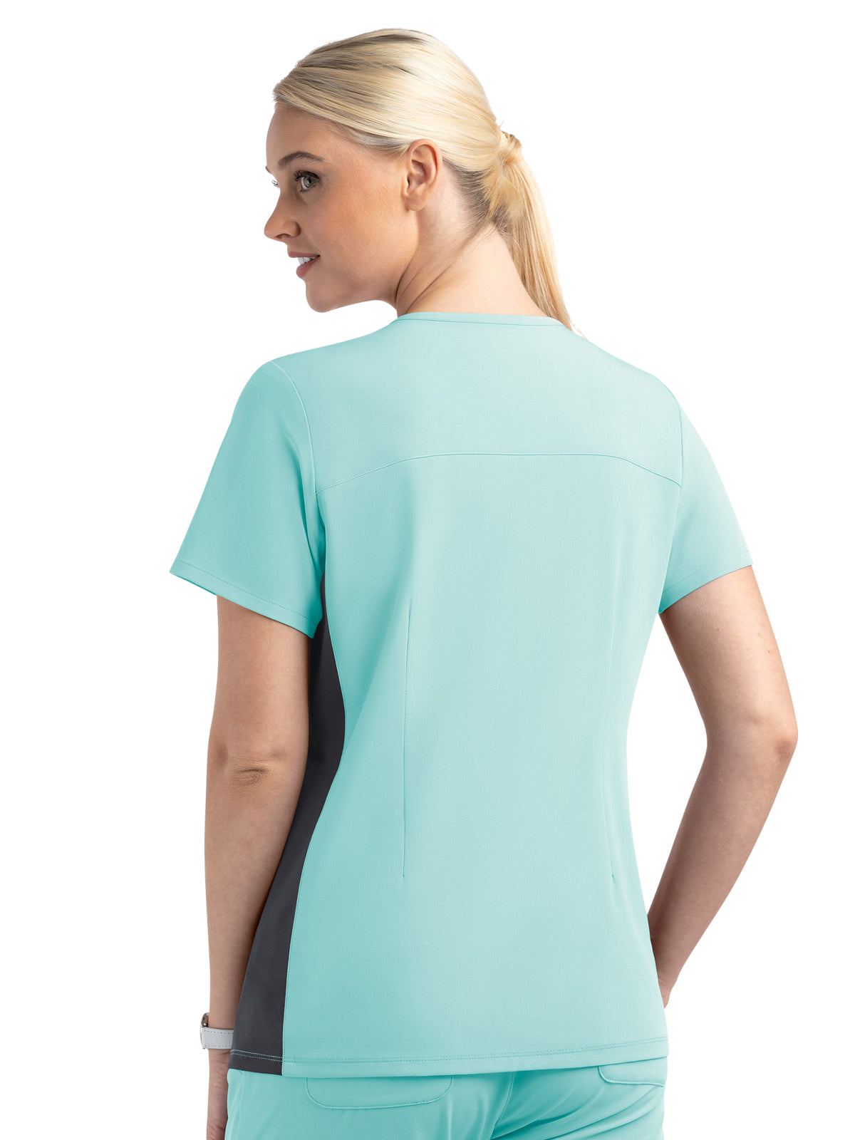 Women's Two-Pocket Mock Wrap Top