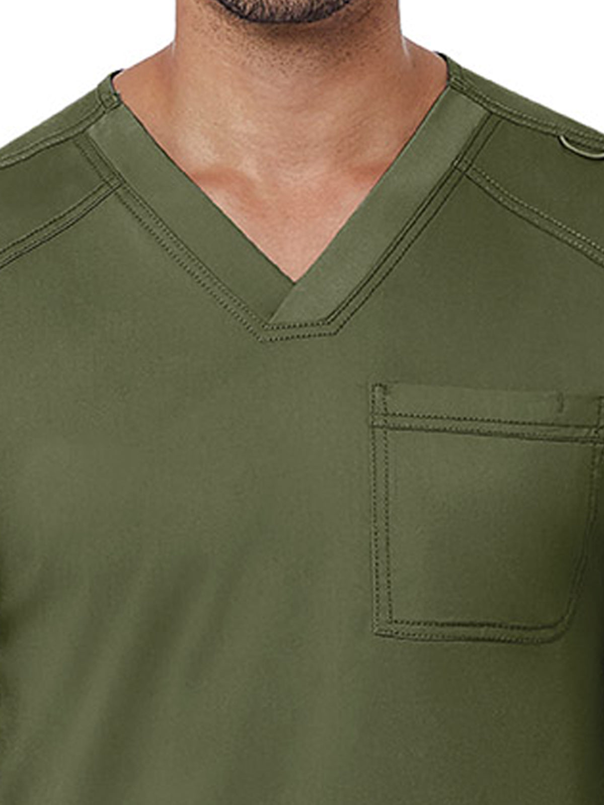 Men's One-Pocket V-Neck Top