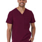 Men's One-Pocket Tuckable Contrast Piping V-Neck  Top