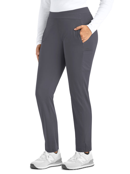 Women's Four-Pocket Wrapped Waist Tapered Pant