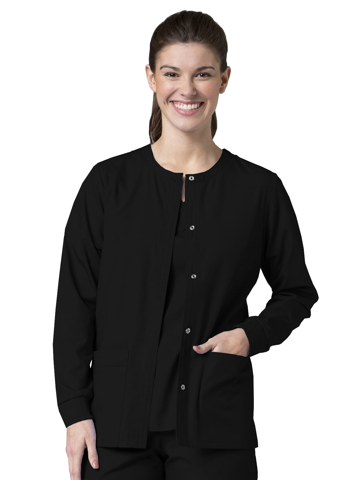 Women's Four-Pocket Warm-Up Scrub Jacket