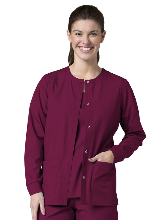 Women's Four-Pocket Warm-Up Scrub Jacket