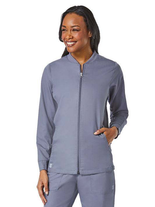 Women's Four-Pocket Sporty Mesh Jacket