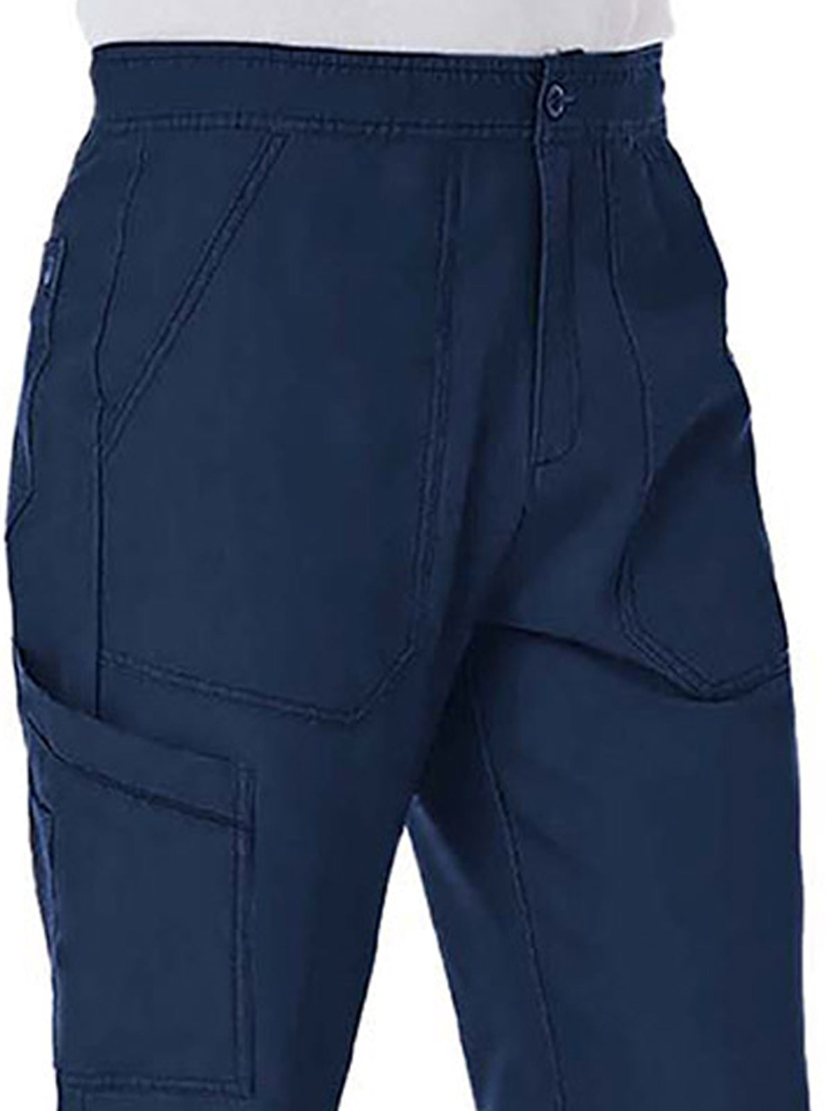 Men's Six-Pocket Half Elastic Pant