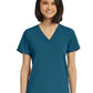 Women's Fitted One-Pocket V-Neck Scrub Top