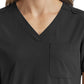 Women's Fitted Six-Pocket V-Neck Scrub Top