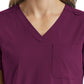 Women's Fitted Six-Pocket V-Neck Scrub Top