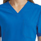 Unisex Three-Pocket V-Neck Scrub Top