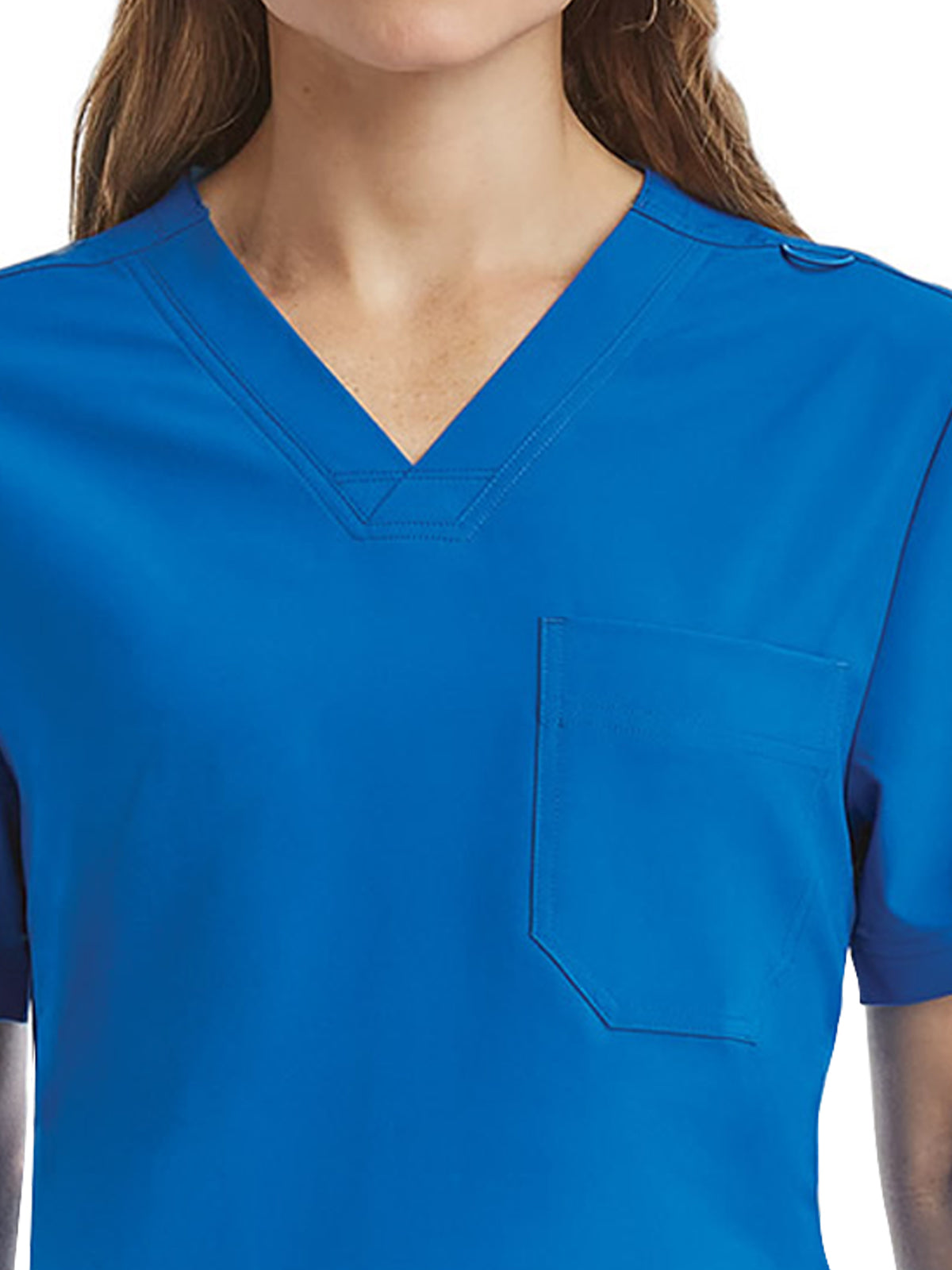 Unisex Three-Pocket V-Neck Scrub Top