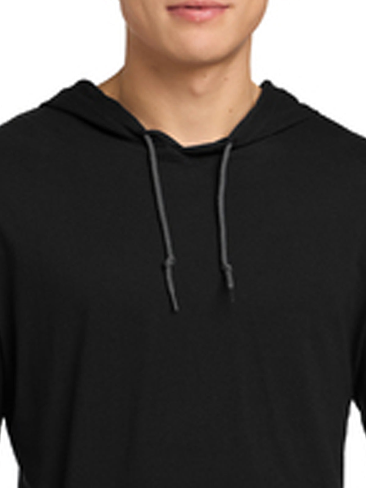 Men's Pocketless Long Sleeve Hooded T-Shirt