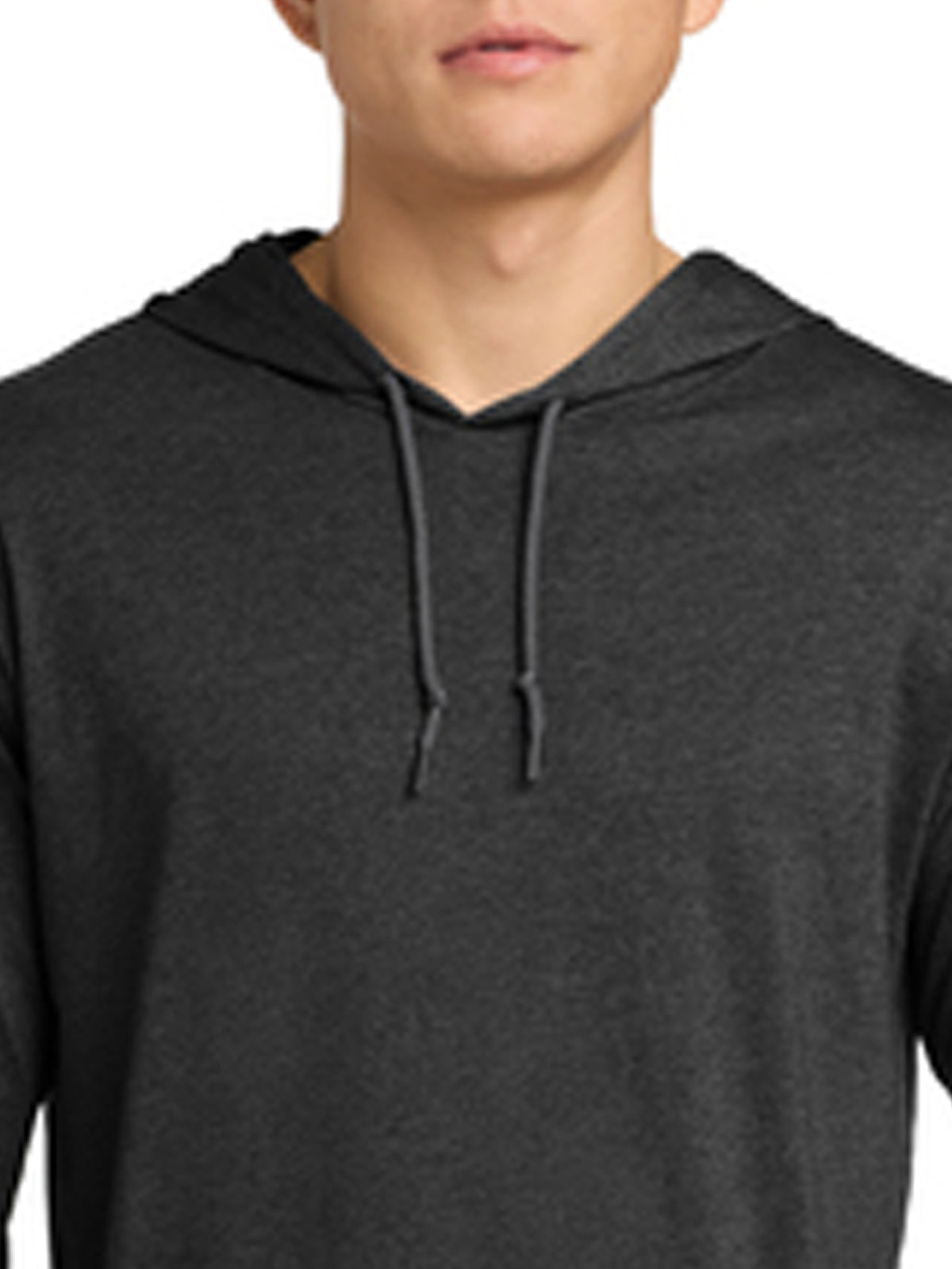 Men's Pocketless Long Sleeve Hooded T-Shirt