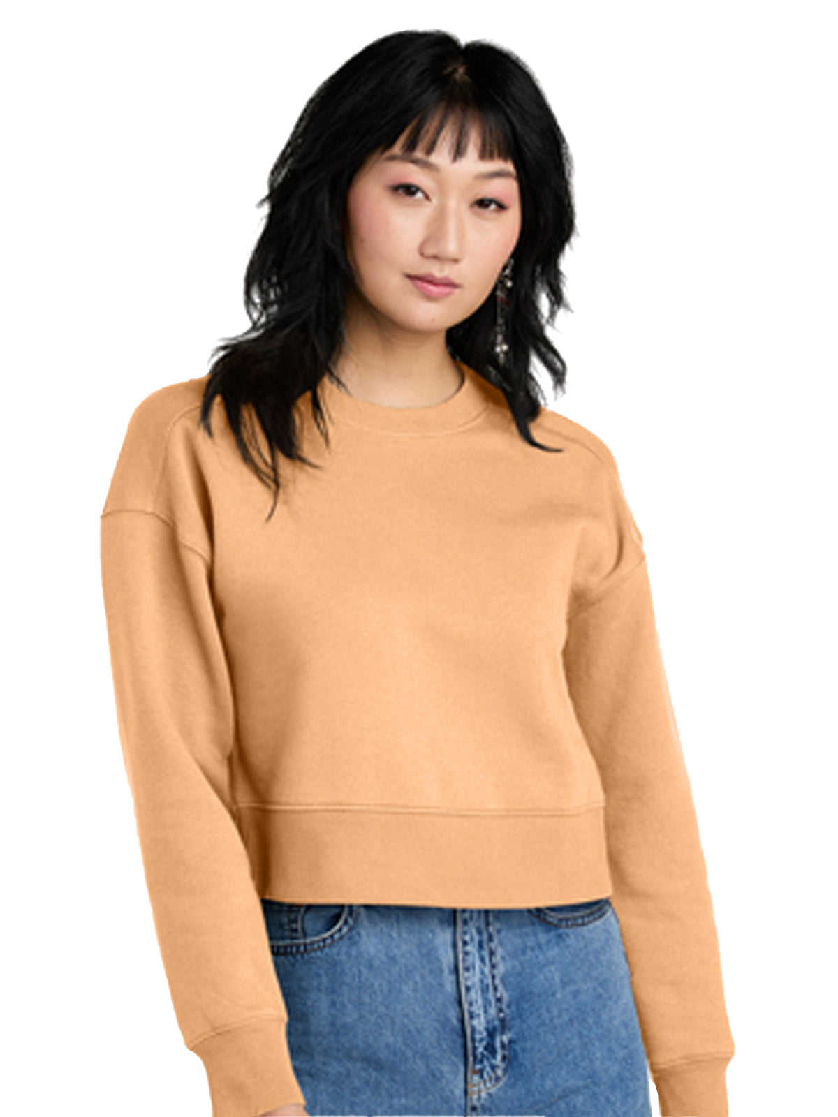 Women's Perfect Weight Fleece Cropped Crew Sweatshirt