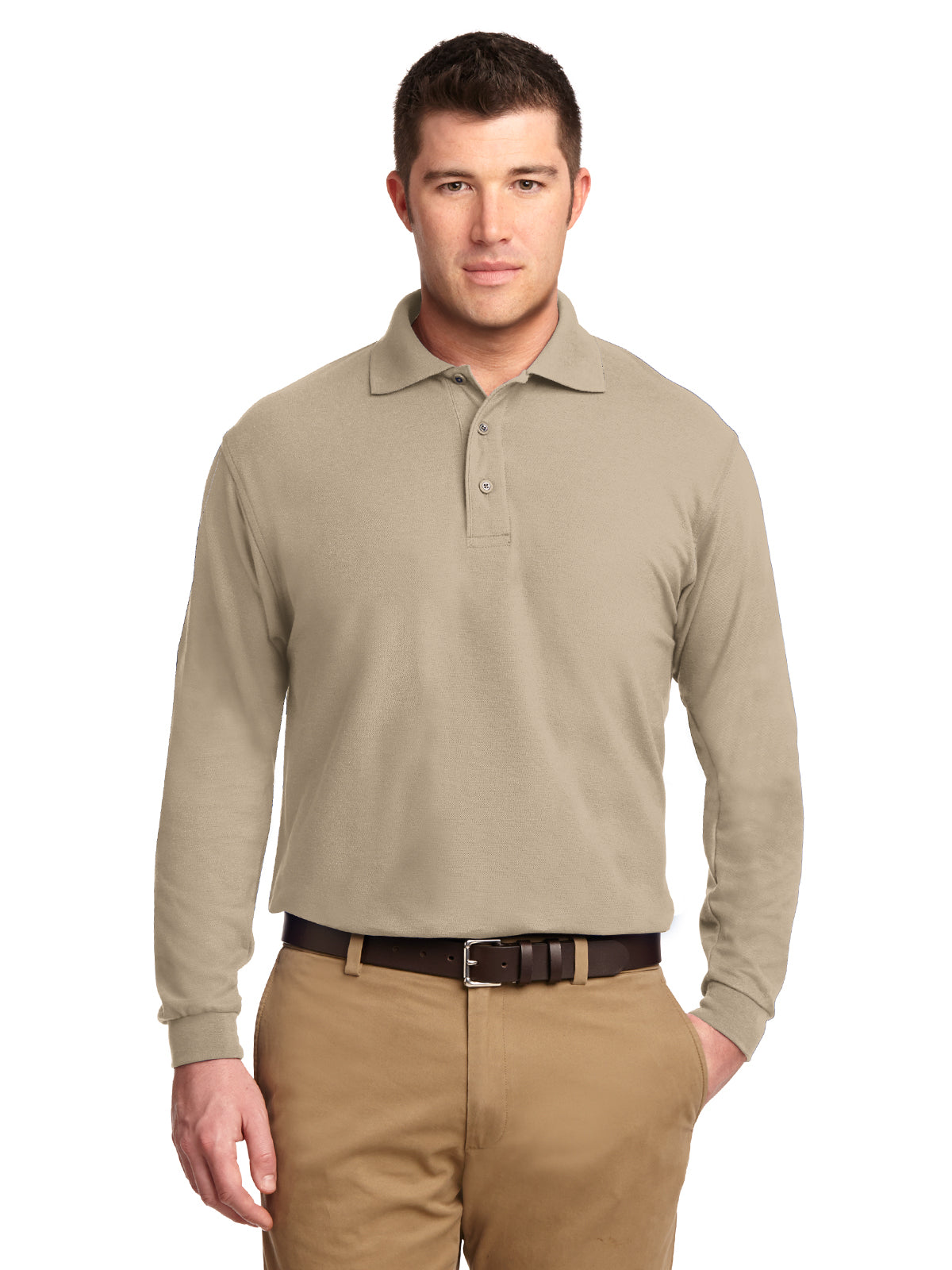 Men's Long Sleeve Polo