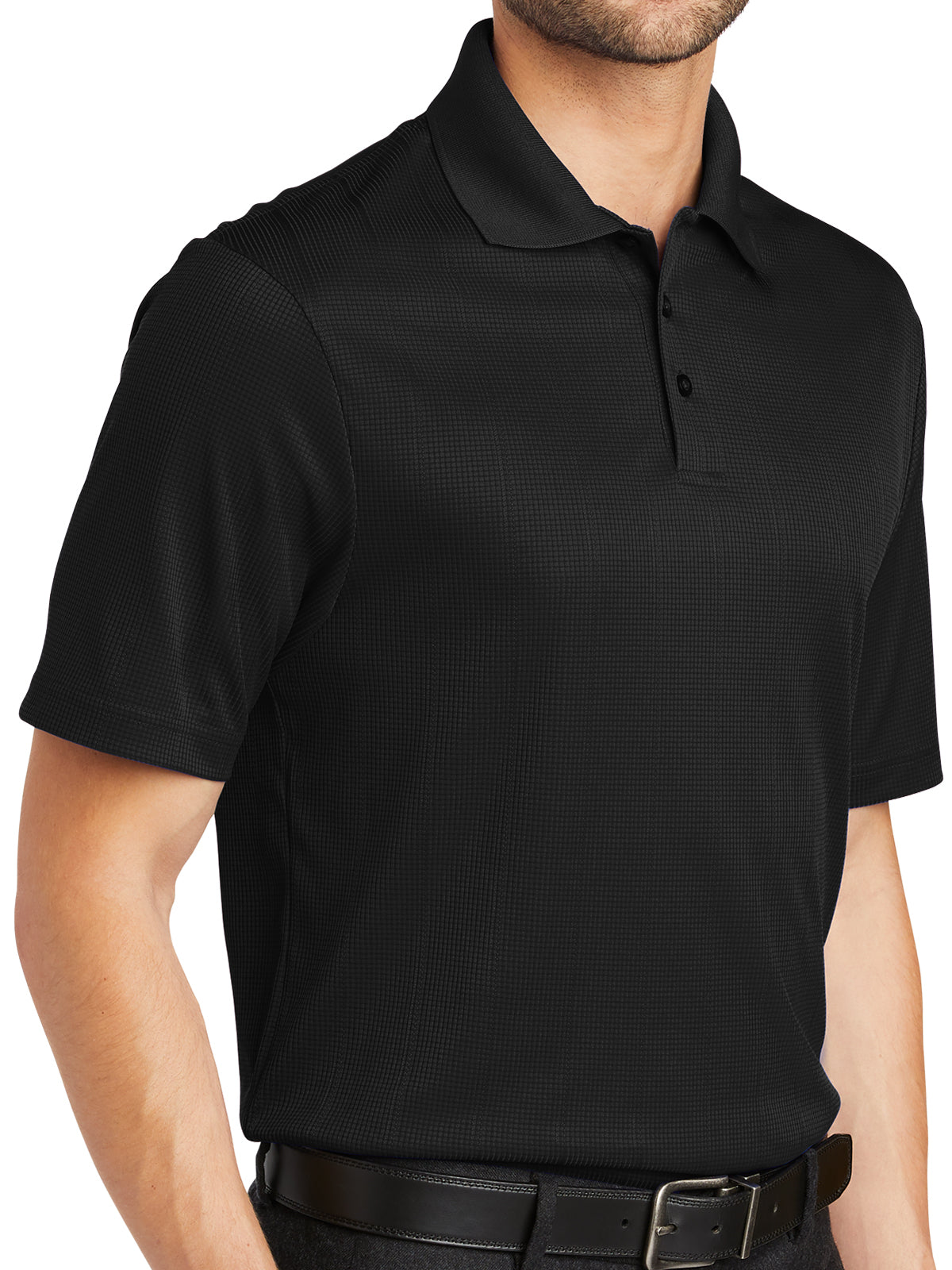 Men's Fine Jacquard Polo