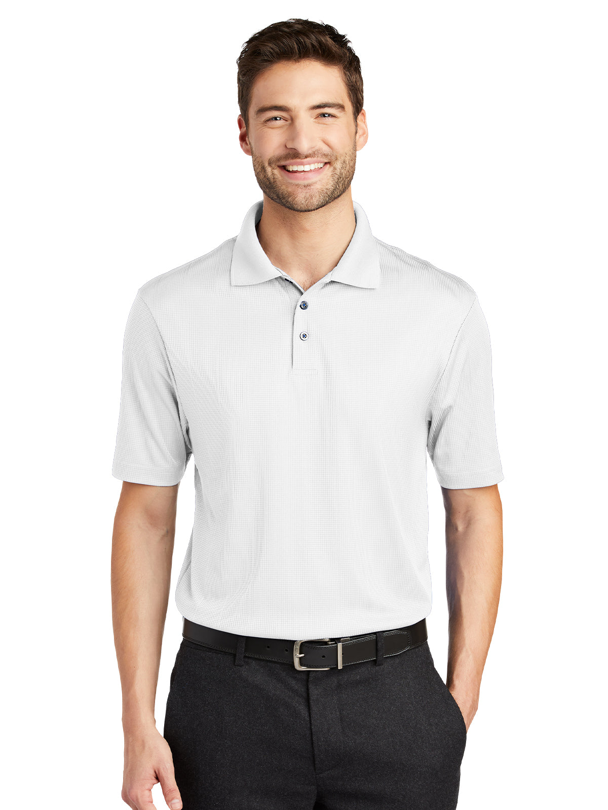 Men's Fine Jacquard Polo