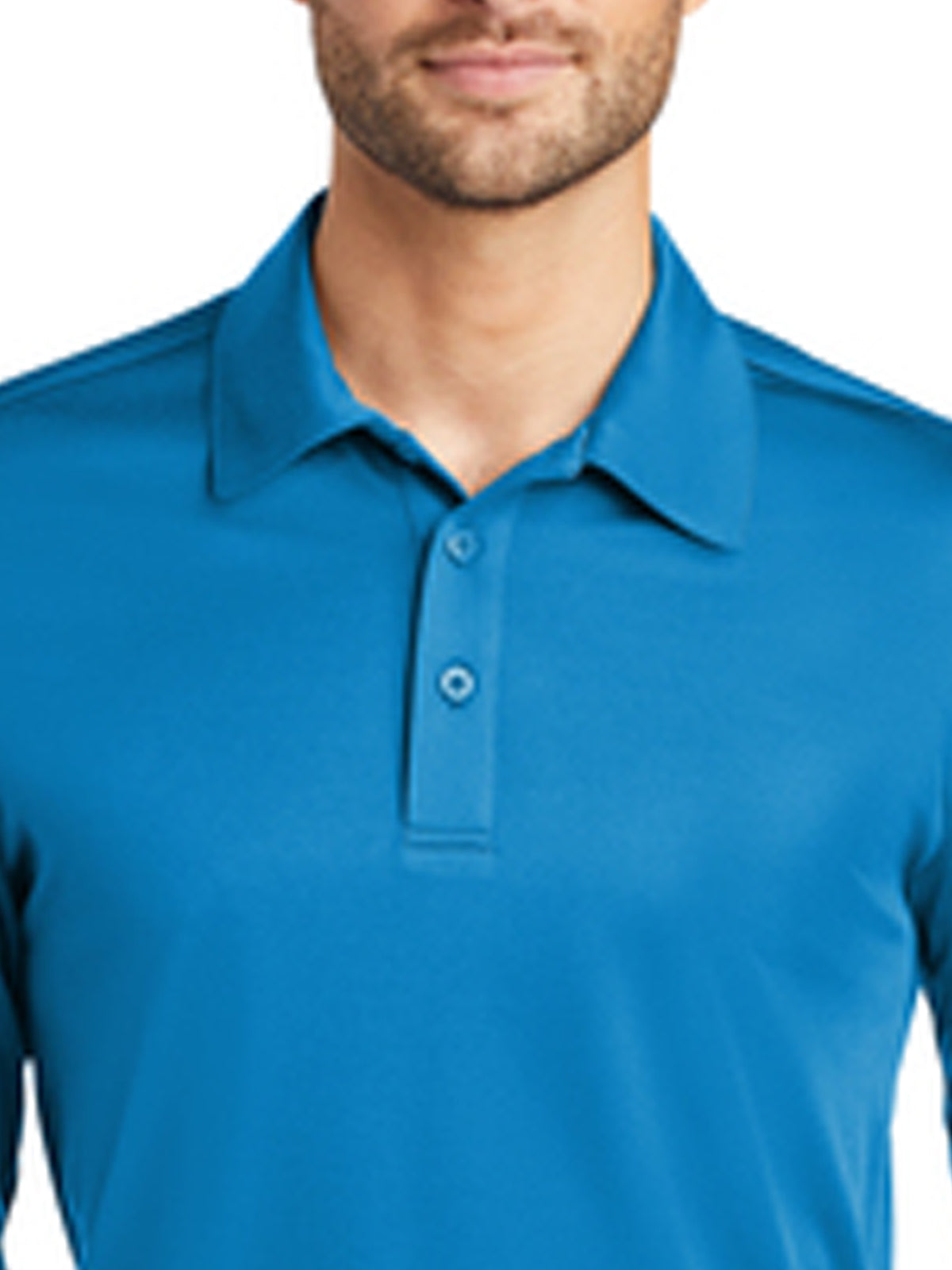 Men's Pocketless Performance Long Sleeve Polo