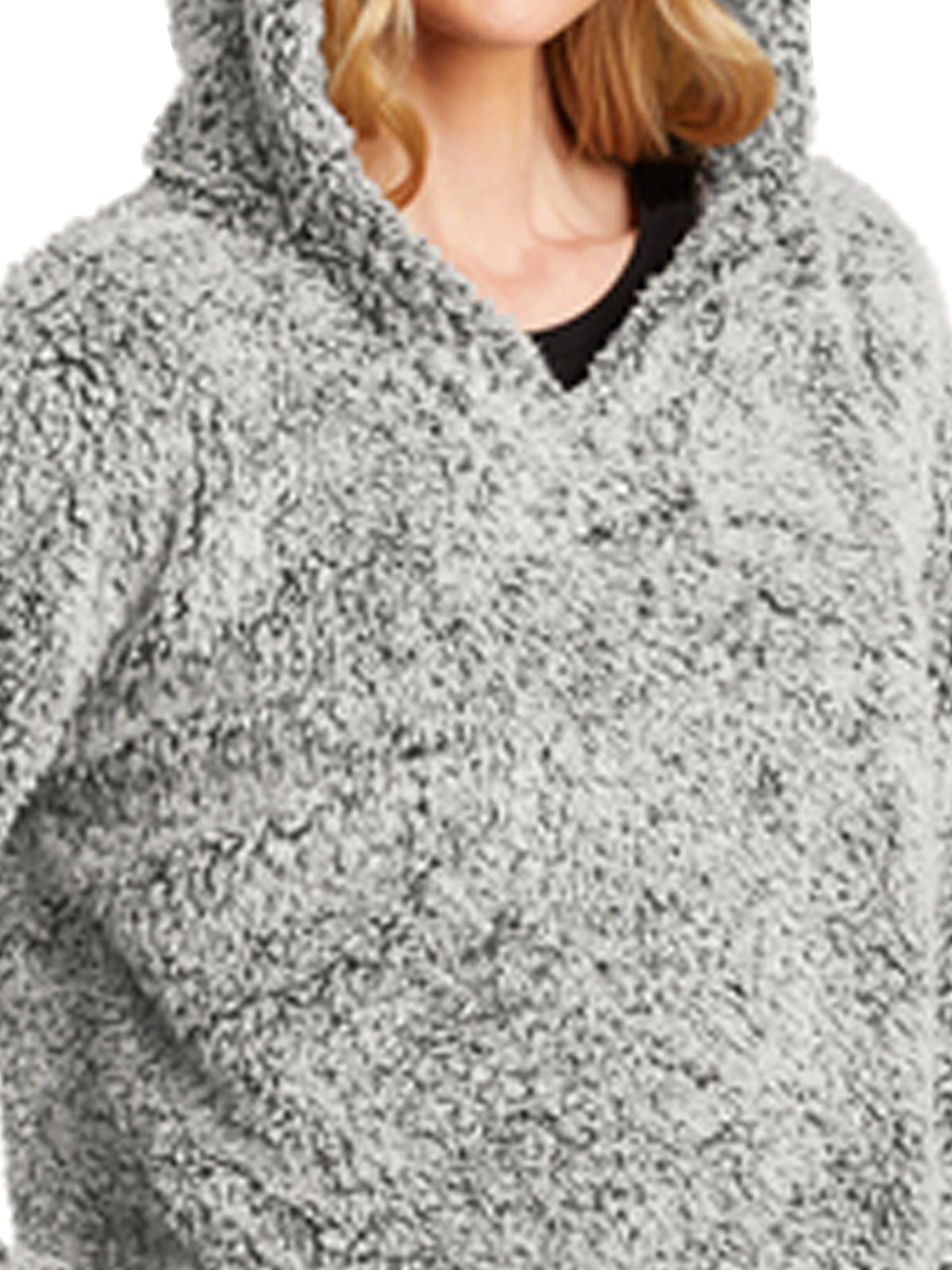 Women's Cozy Sherpa Fleece Hoodie Sweatshirt