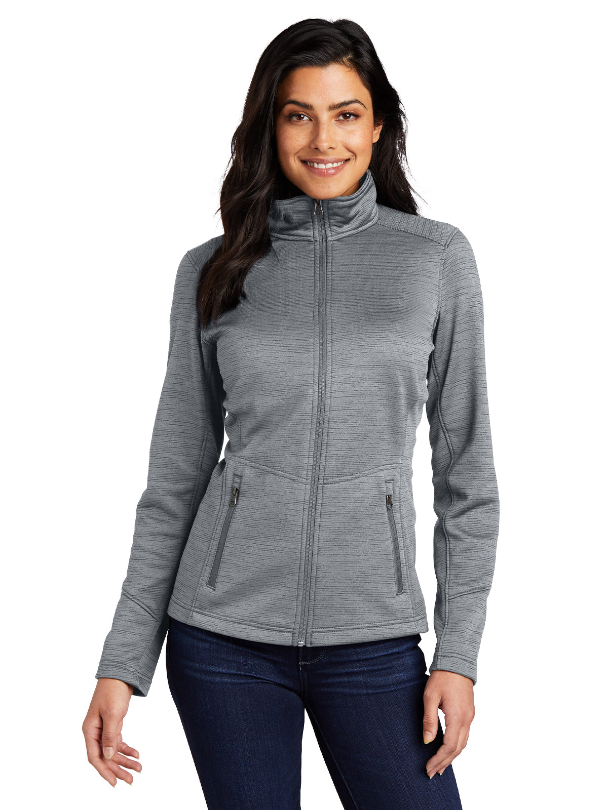 Women's Striped Fleece Jacket