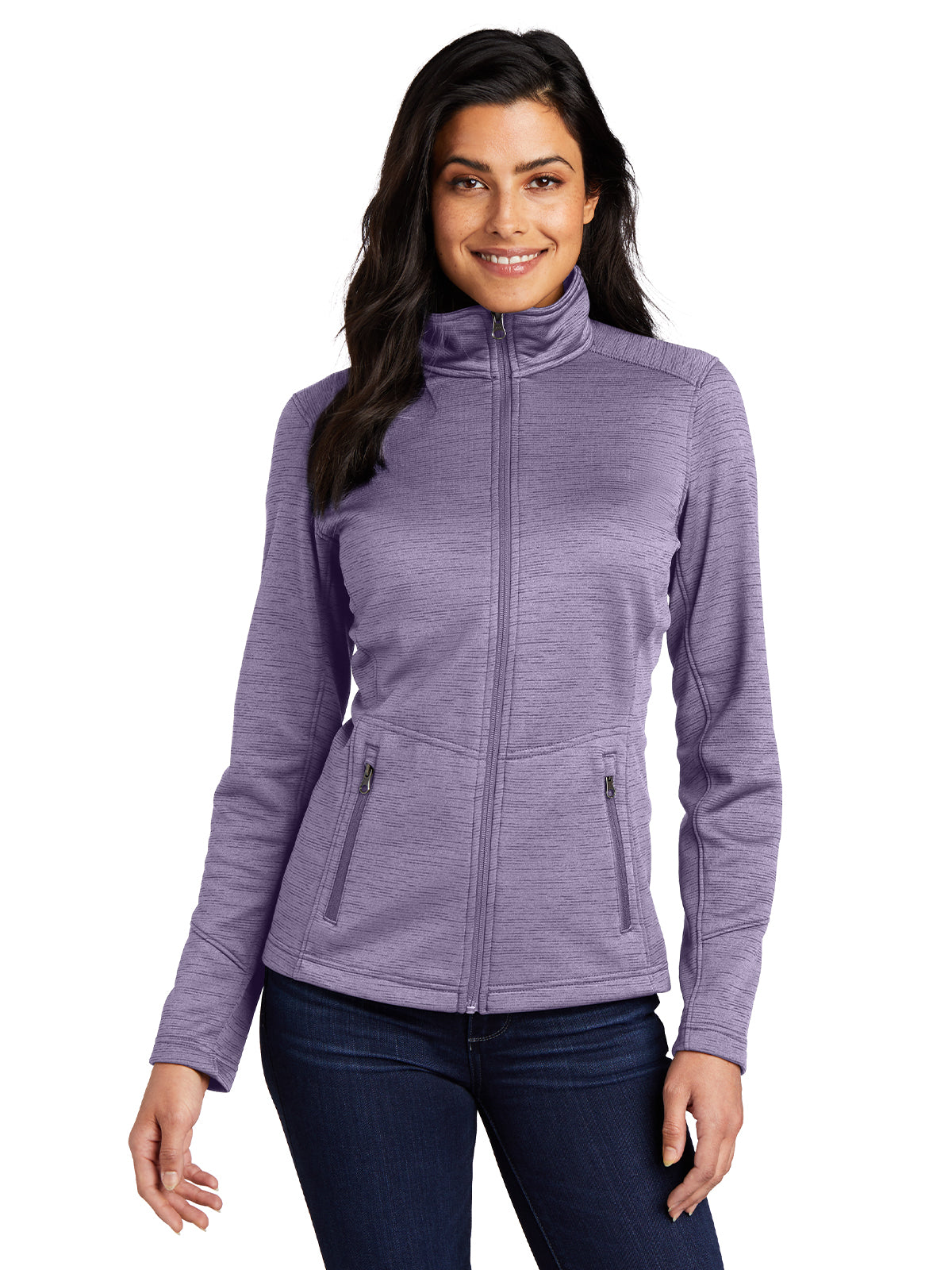 Women's Striped Fleece Jacket