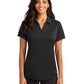 Women's Pocketless Jacquard Polo