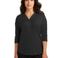 Women's 3/4 Sleeve Split Neck Top