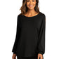 Women's Luxe Knit Jewel Neck Top