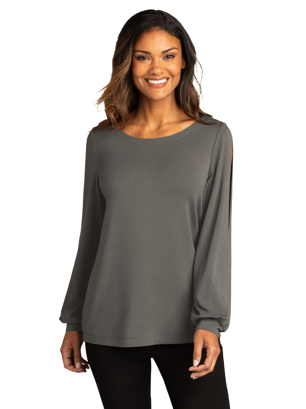 Women's Luxe Knit Jewel Neck Top