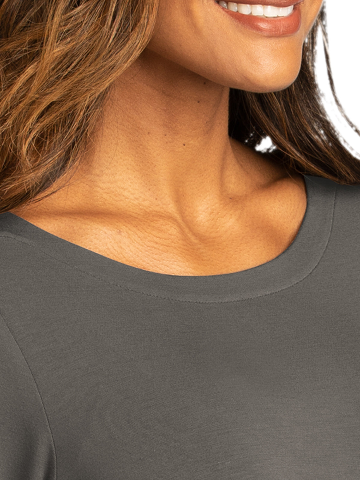 Women's Luxe Knit Jewel Neck Top