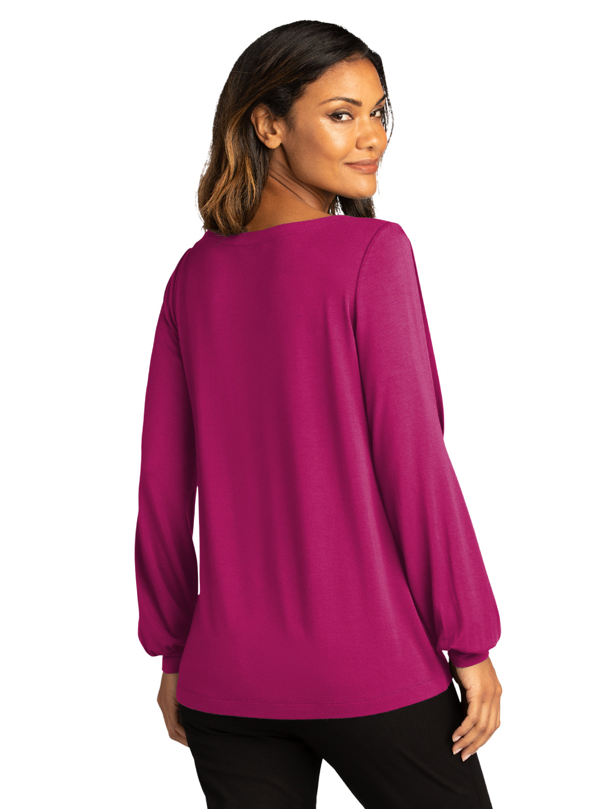 Women's Luxe Knit Jewel Neck Top