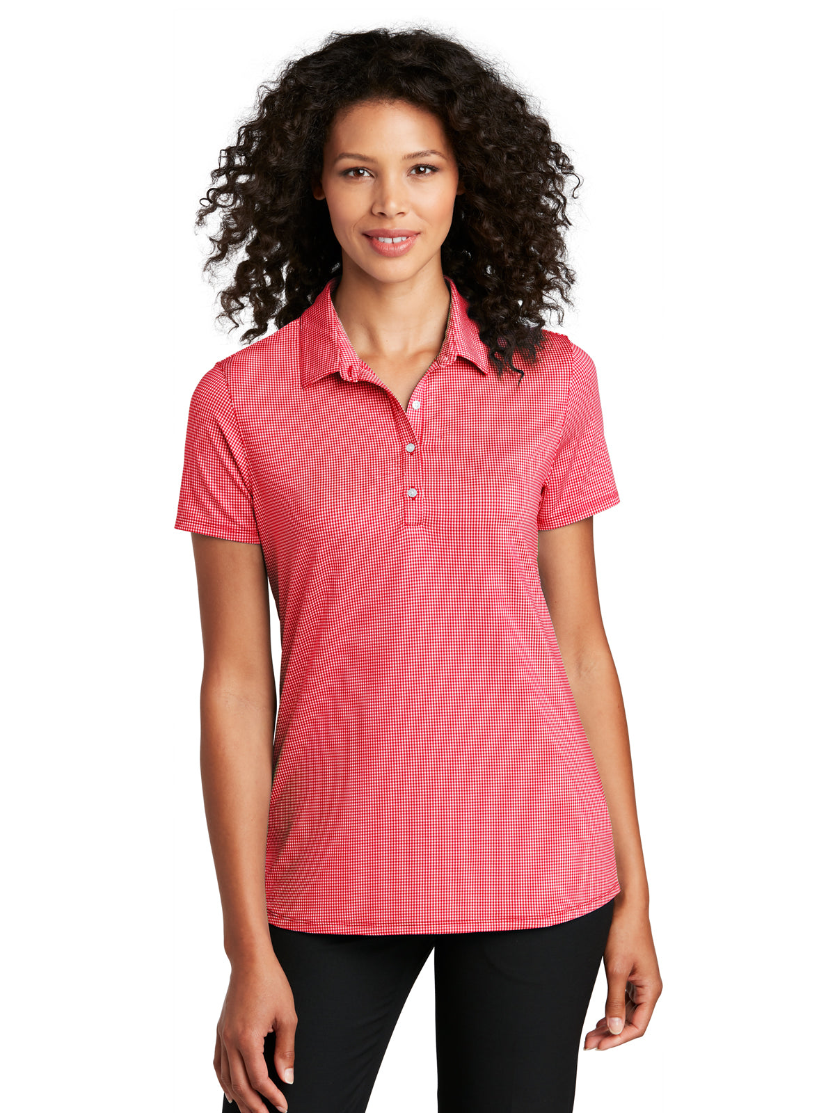 Women's Gingham Polo