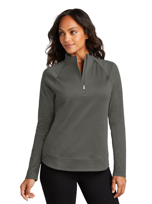 Women's Pocketless Quarter-Zip Sweatshirt