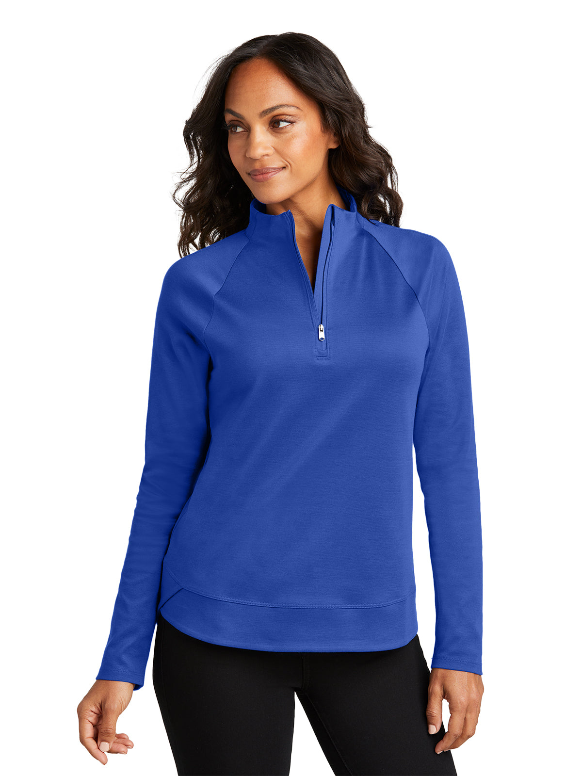 Women's Pocketless Quarter-Zip Sweatshirt