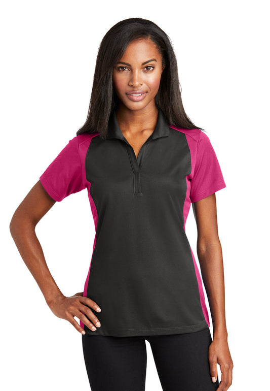 Women's Pocketless Colorblock Polo Shirt