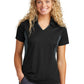 Women's Pocketless Side Blocked Polo Shirt