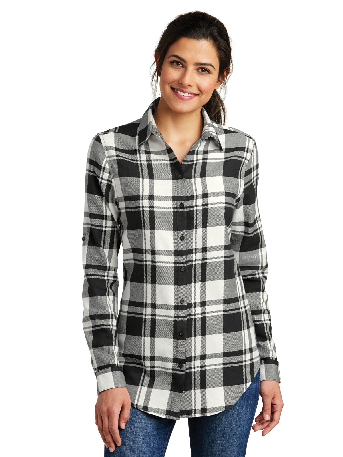 Women's Plaid Flannel Shirt