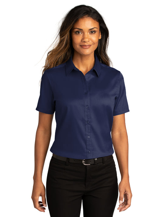 Women's Short Sleeve Button Up Shirt