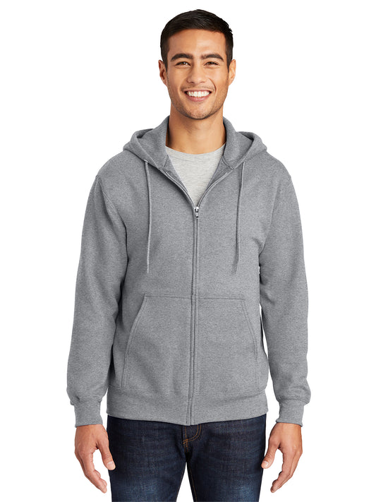 Men's Essential Fleece Full-Zip Hooded Sweatshirt