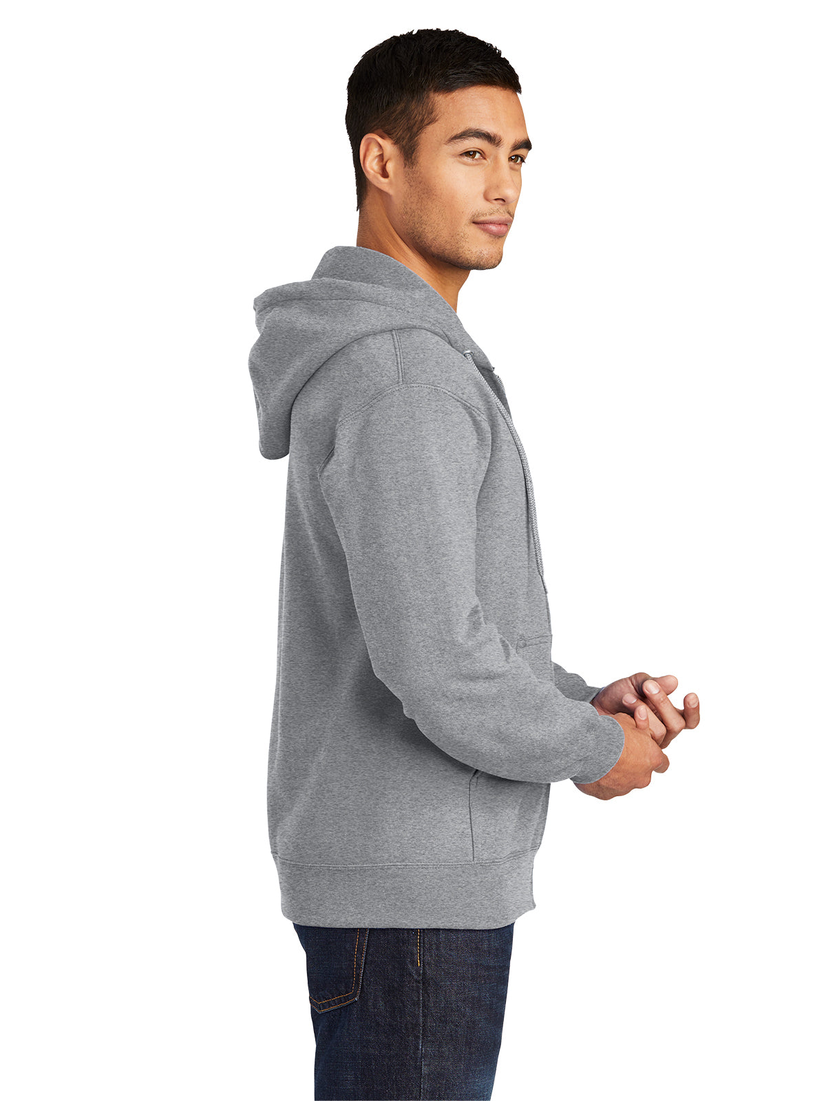 Men's Essential Fleece Full-Zip Hooded Sweatshirt