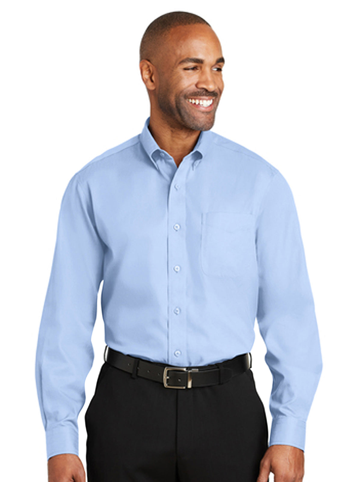 Men's Dobby Non-Iron Button-Down Shirt