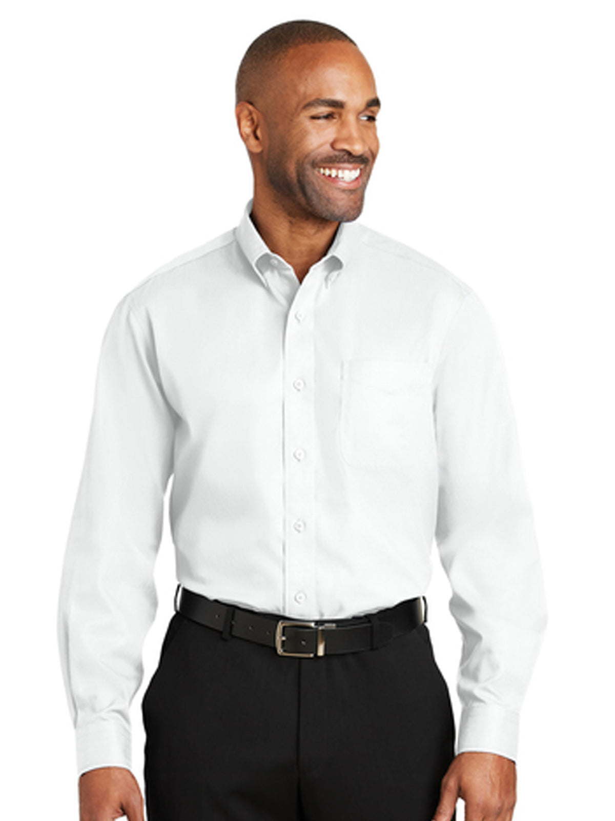 Men's Dobby Non-Iron Button-Down Shirt