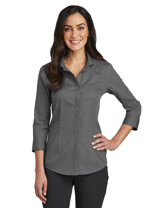 Women's 3/4 Sleeve Button Up Shirt