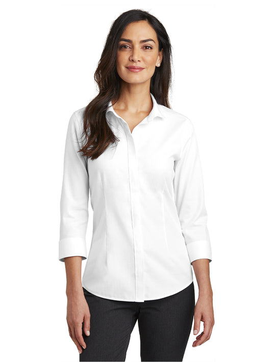 Women's 3/4 Sleeve Button Up Shirt