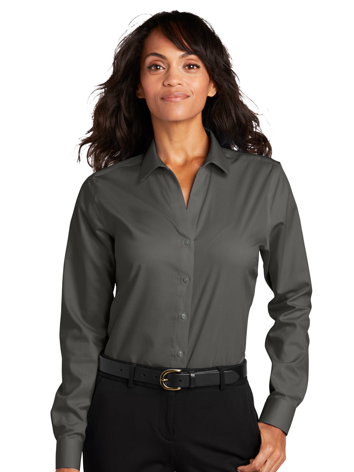 Women's Button Up Twill Shirt